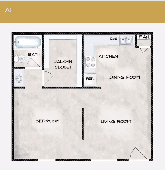 Unit 1223 floor plan